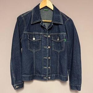 Y2K Vintage ITALY United Colors of Benetton JEAN Denim JACKET Women’s SMALL